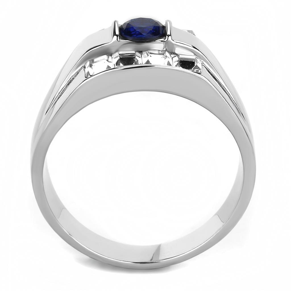 TK3463 - High polished (no plating) Stainless Steel Ring with - Brand My Case