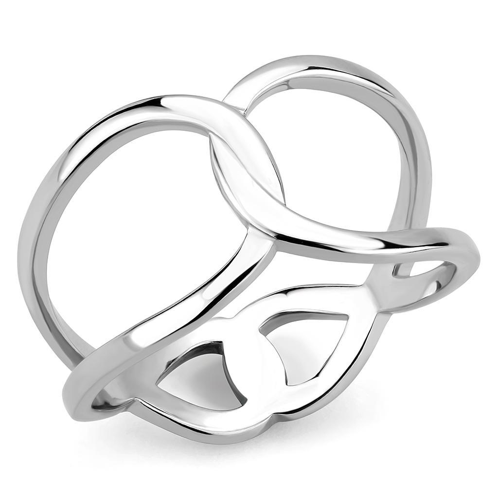 TK3585 - No Plating Stainless Steel Ring with No Stone - Brand My Case