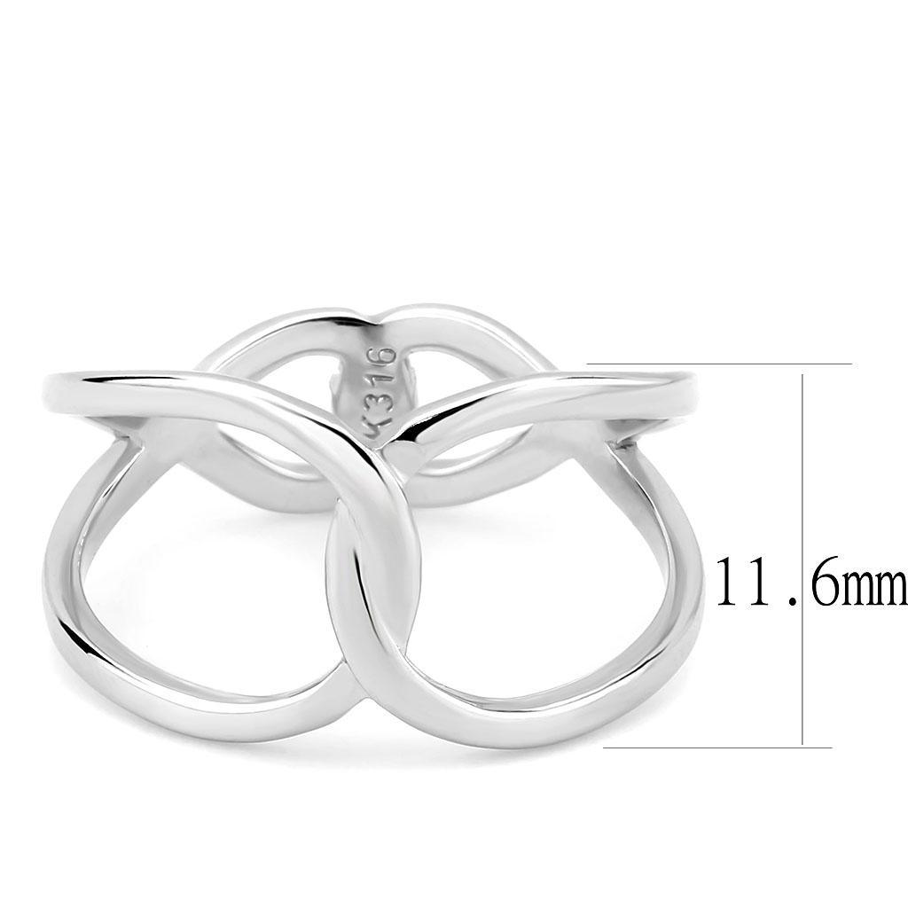 TK3585 - No Plating Stainless Steel Ring with No Stone - Brand My Case