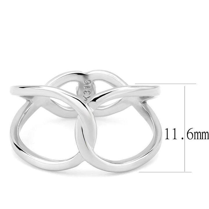 TK3585 - No Plating Stainless Steel Ring with No Stone - Brand My Case