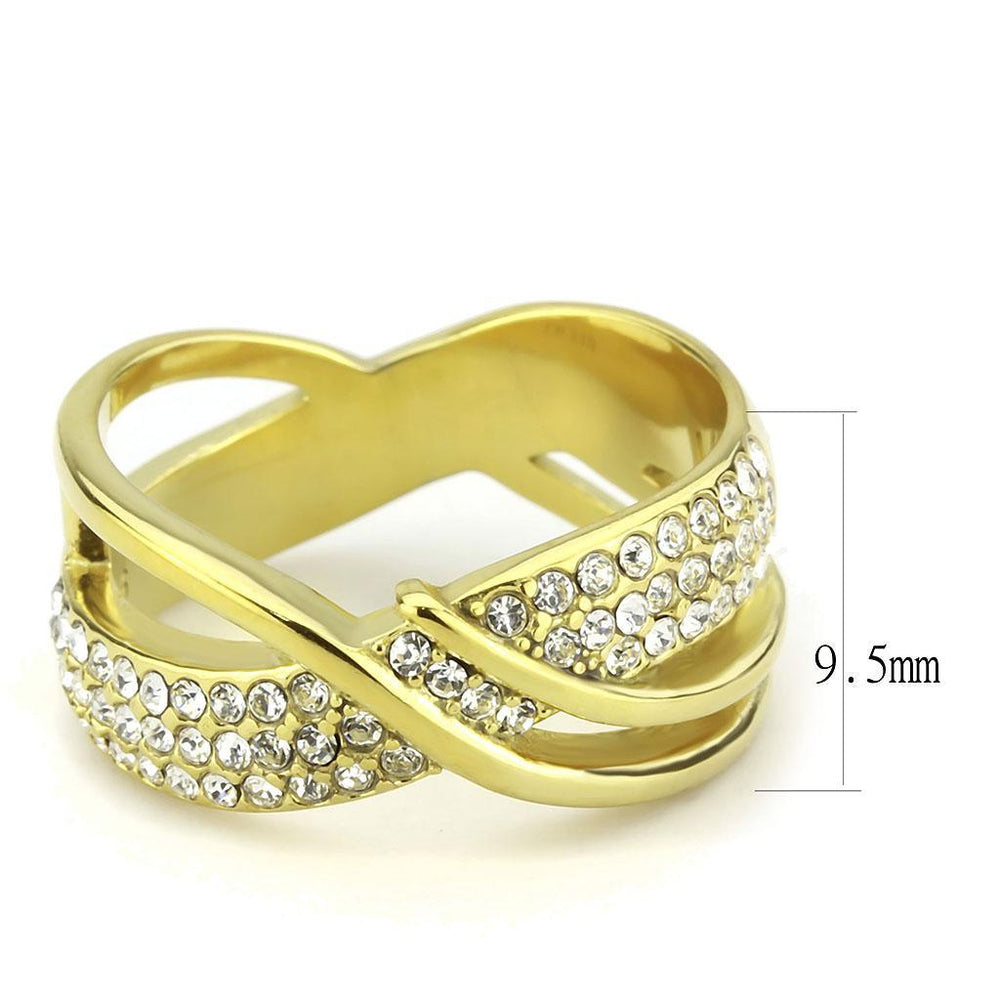 TK3632 - IP Gold(Ion Plating) Stainless Steel Ring with Top Grade - Brand My Case
