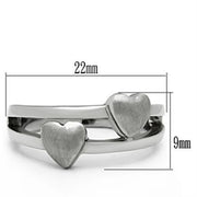 TK398 - High polished (no plating) Stainless Steel Ring with No Stone - Brand My Case
