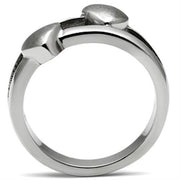 TK398 - High polished (no plating) Stainless Steel Ring with No Stone - Brand My Case