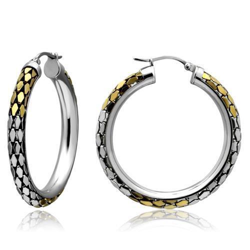 TK430 Gold+Rhodium Stainless Steel Earrings - Brand My Case