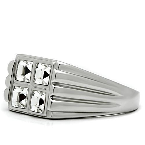 TK488 - High polished (no plating) Stainless Steel Ring with Top Grade - Brand My Case