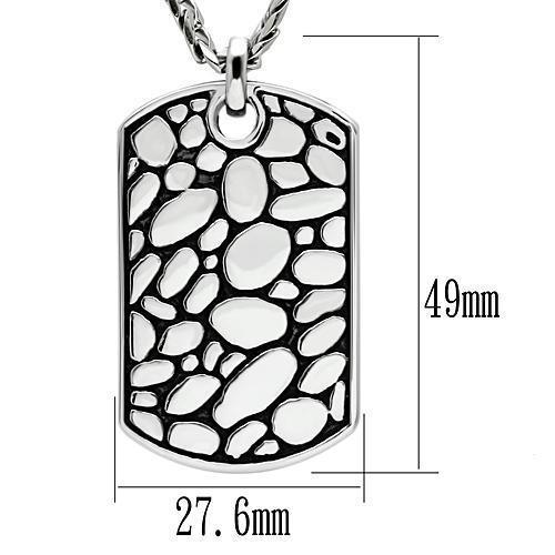 TK556 - High polished (no plating) Stainless Steel Necklace with No - Brand My Case