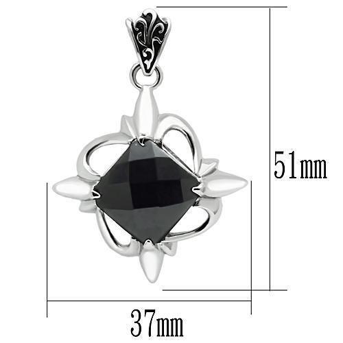 TK560 - High polished (no plating) Stainless Steel Chain Pendant with - Brand My Case