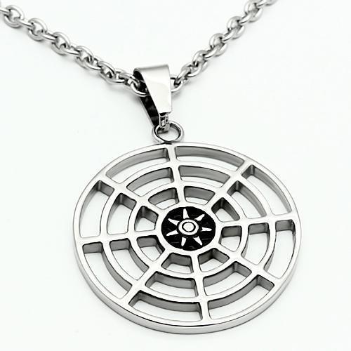 TK563 - High polished (no plating) Stainless Steel Necklace with No - Brand My Case