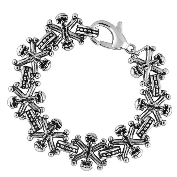 TK576 - High polished (no plating) Stainless Steel Bracelet with No - Brand My Case