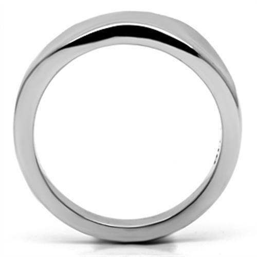 TK618 - High polished (no plating) Stainless Steel Ring with No Stone - Brand My Case