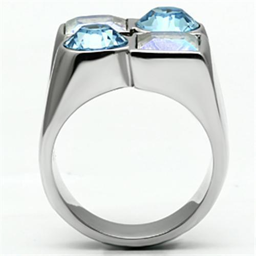 TK645 - High polished (no plating) Stainless Steel Ring with Top Grade - Brand My Case