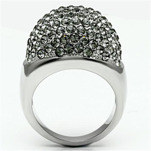 TK668 - High polished (no plating) Stainless Steel Ring with Top Grade - Brand My Case