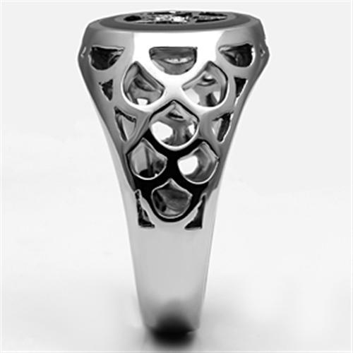 TK706 - High polished (no plating) Stainless Steel Ring with Top Grade - Brand My Case