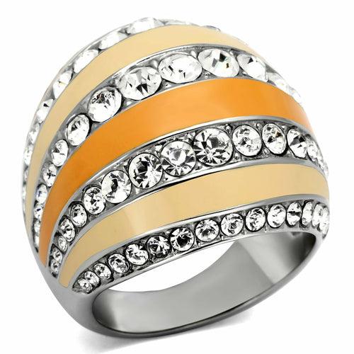 TK798 - High polished (no plating) Stainless Steel Ring with Top Grade - Brand My Case