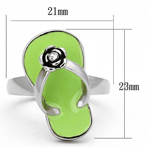 TK814 - High polished (no plating) Stainless Steel Ring with Top Grade - Brand My Case
