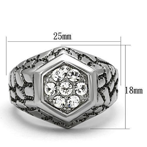 TK960 - High polished (no plating) Stainless Steel Ring with Top Grade - Brand My Case