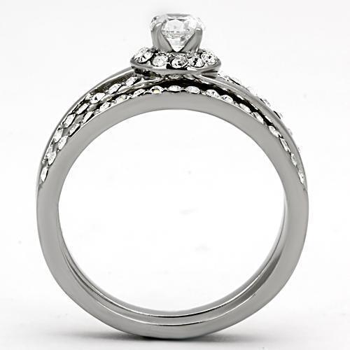TK971 - High polished (no plating) Stainless Steel Ring with AAA Grade - Brand My Case