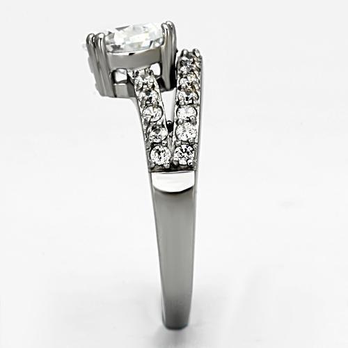 TK998 - High polished (no plating) Stainless Steel Ring with AAA Grade - Brand My Case