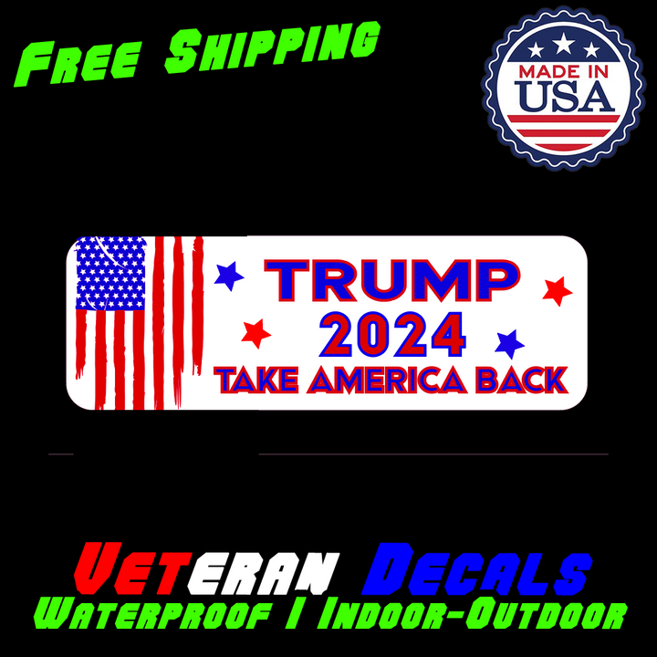 New Trump President Take America Back Maga  2024 RNC Bumper Sticker