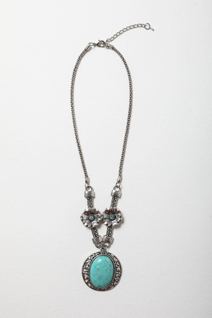 Turquoise Florette Necklace - Brand My Case