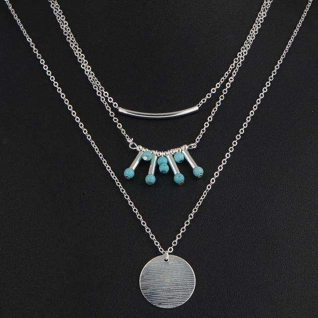 Turquoise Multilayer Necklace - Brand My Case