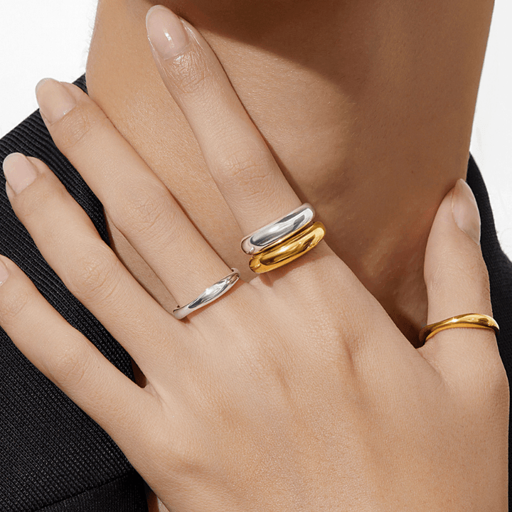 Twisted Wave Ring, Minimalist Ring For Women, Wavy Ring - Brand My Case