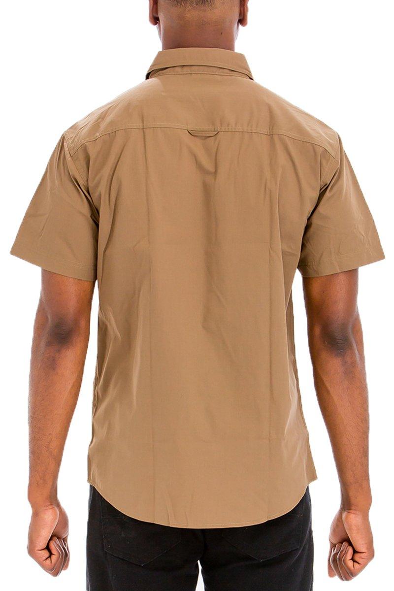 TWO POCKET BUTTON DOWN SHIRT (TIMBER) - Brand My Case