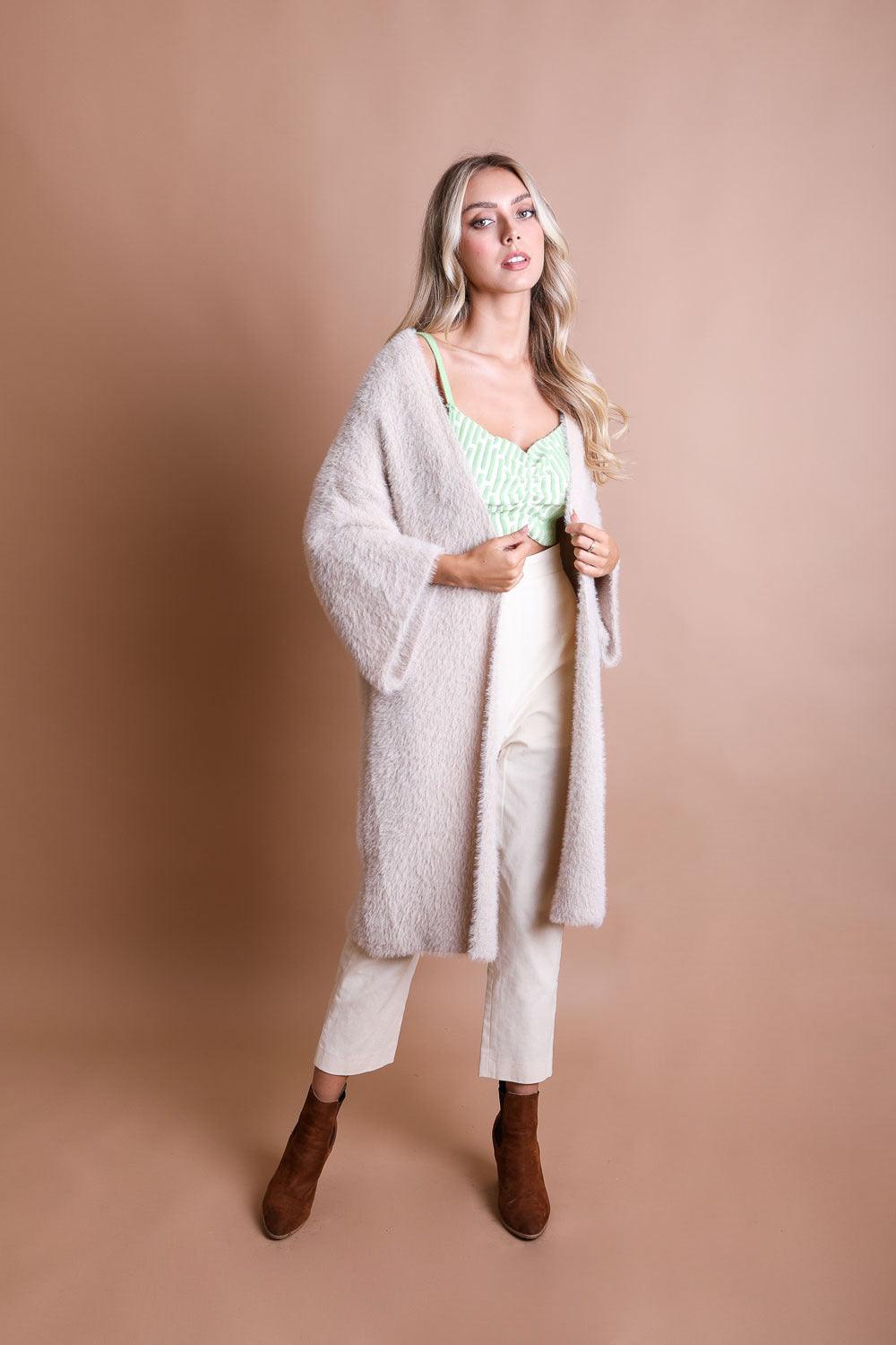 Ultra-Soft Luxe Mohair Knit Cardigan - Brand My Case