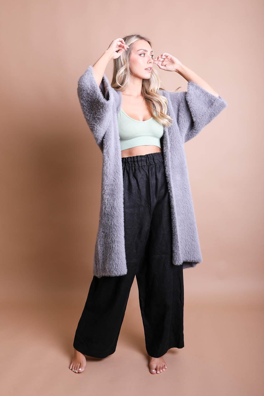 Ultra-Soft Luxe Mohair Knit Cardigan - Brand My Case