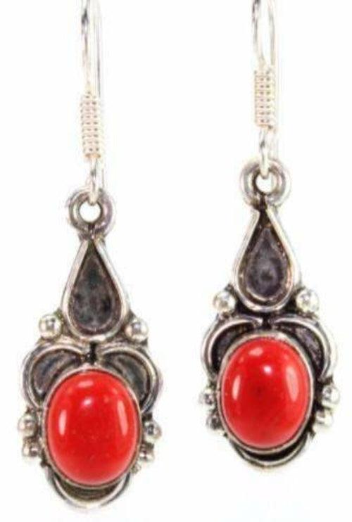 Vibrant Red Drop Earrings - Brand My Case