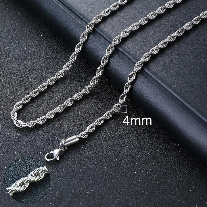 Vnox Cuban Chain Necklace for Men Women, Basic Punk Stainless Steel Curb Link Chain Chokers,Vintage Gold Tone Solid Metal Collar - Brand My Case