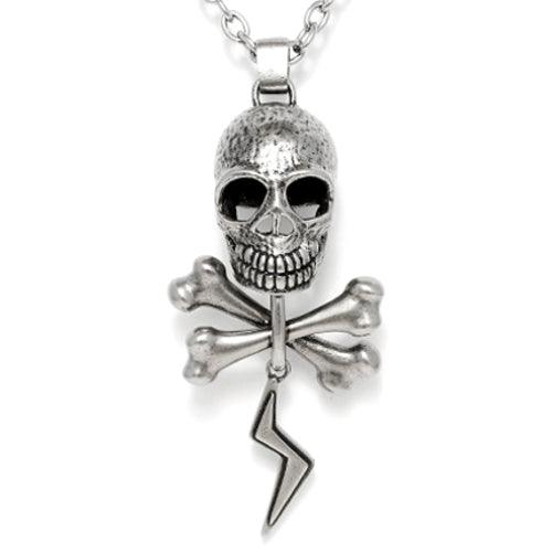 Voltage - Skull and bones with thunder necklace - Brand My Case