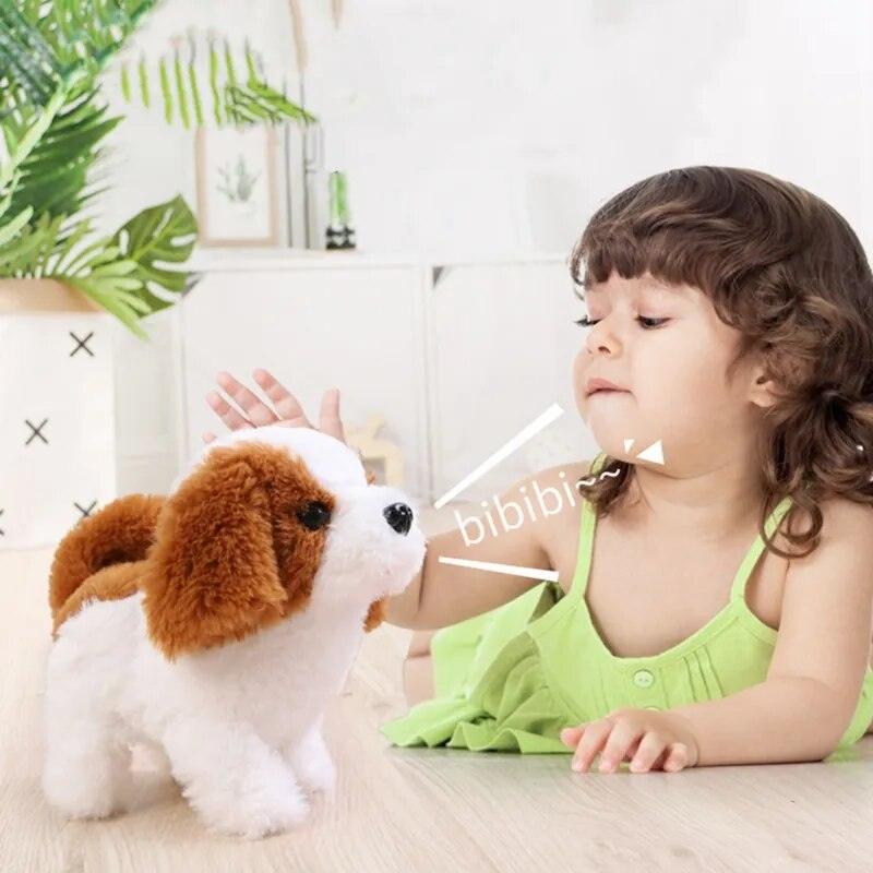 Walking Barking Cute Puppy Pet Dog Toy with Battery Control Halloween Birthday Gift for Boys Girls Kawaii Electronic Plush Toys - Brand My Case