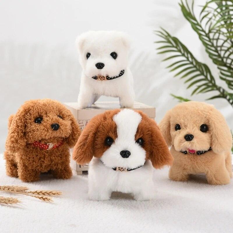 Walking Barking Cute Puppy Pet Dog Toy with Battery Control Halloween Birthday Gift for Boys Girls Kawaii Electronic Plush Toys - Brand My Case