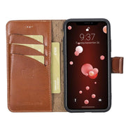 Wallet Folio Leather Case with ID slot for Apple iPhone X series - Brand My Case