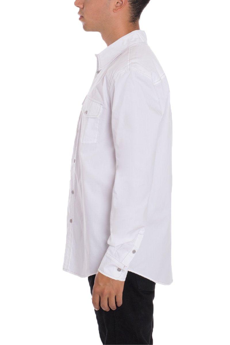 Weiv Long Sleeve Shirts White - Brand My Case