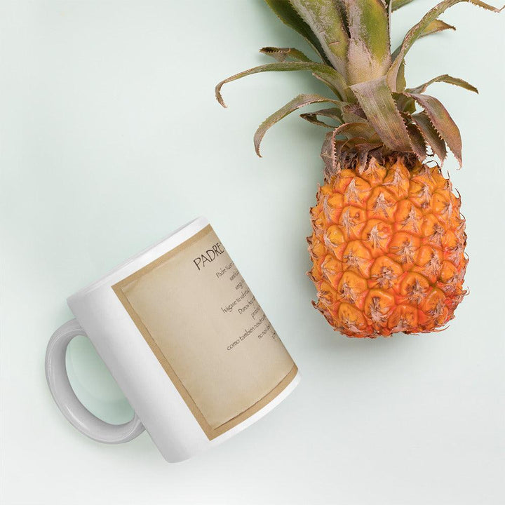 White glossy mug - PadreNuestro - Brand My Case