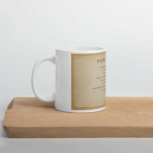White glossy mug - PadreNuestro - Brand My Case