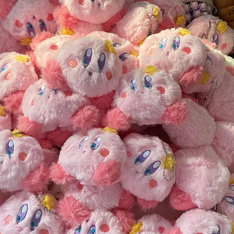 Wholesale Kirby Anime Plush School Bag Small Pendant Keychain Stuffed Cartoon 9cm Doll Birthday Cake Decorative Accessories - Brand My Case