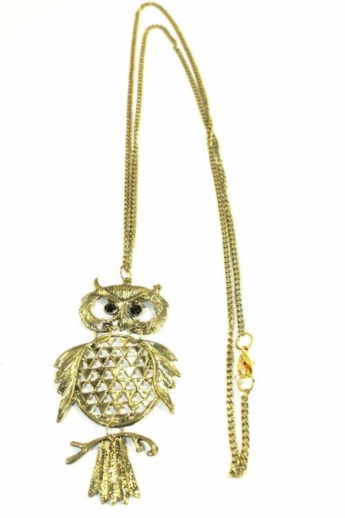 Wide Eyed Owl Necklace - Brand My Case