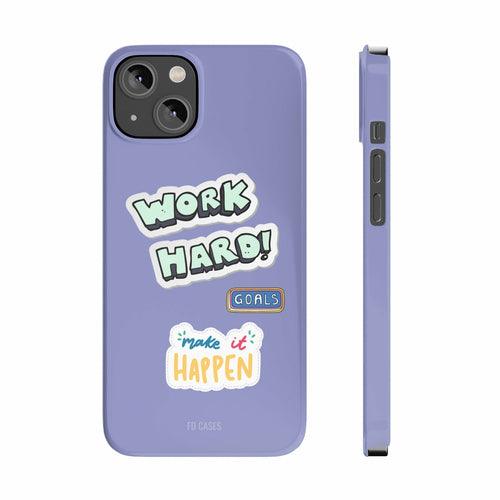Work Hard Slim Case for iPhone 14 Series - Brand My Case