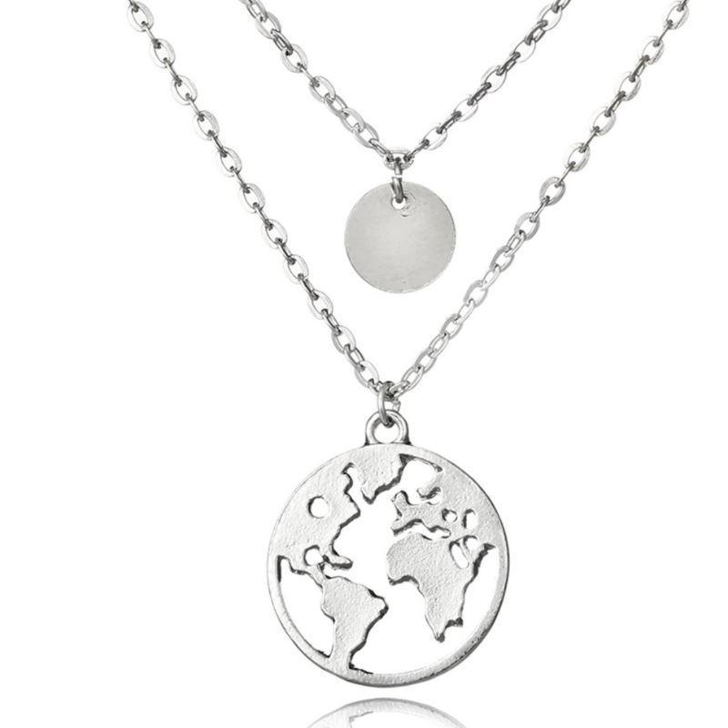World Map Necklace - Brand My Case