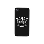 World's Drunkest Dad Black Phone Case - Brand My Case