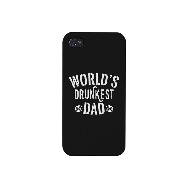 World's Drunkest Dad Black Phone Case - Brand My Case
