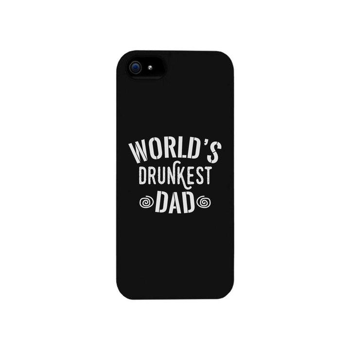 World's Drunkest Dad Black Phone Case - Brand My Case