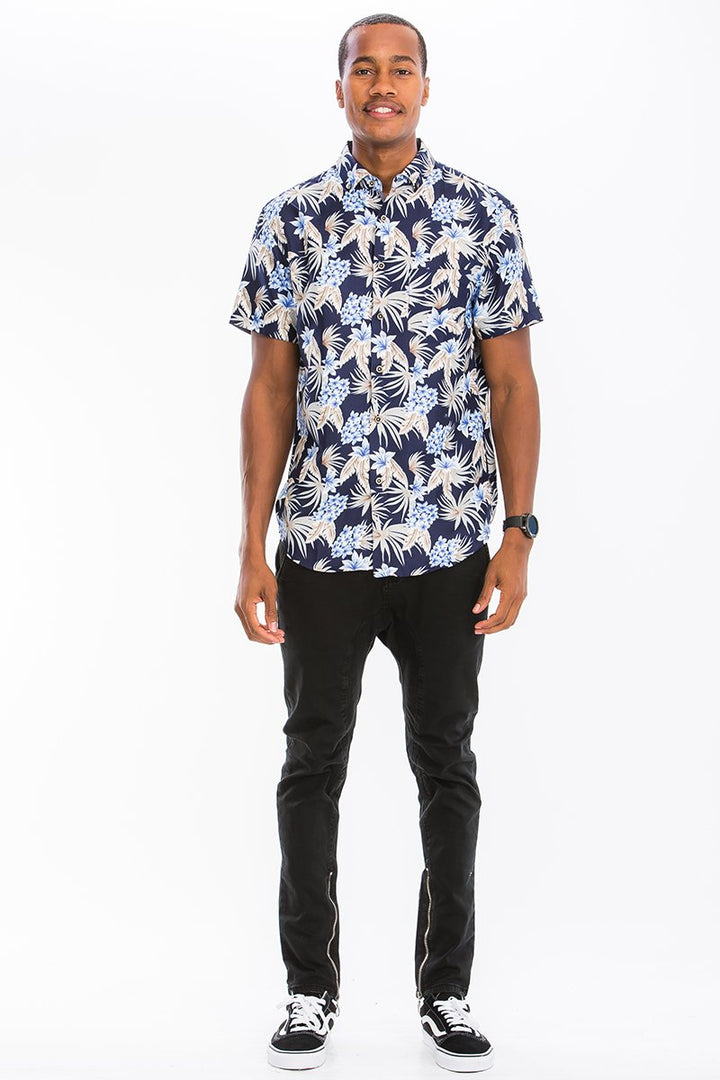 HAWAIIANISCHES BUTTON-DOWN-HEMD