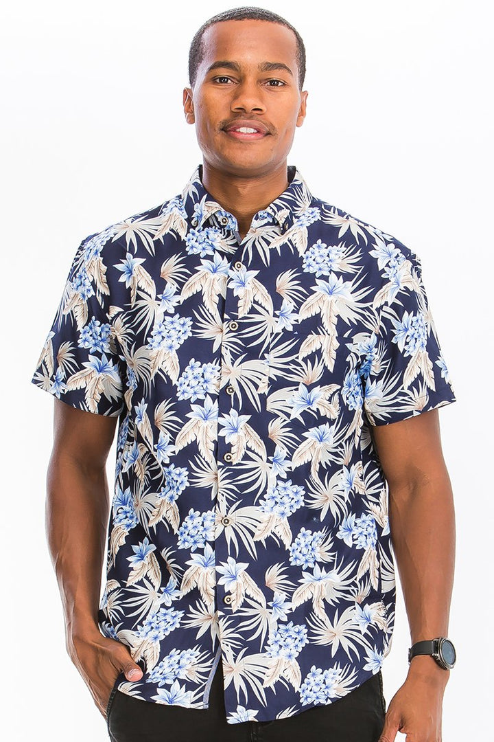 HAWAIIANISCHES BUTTON-DOWN-HEMD