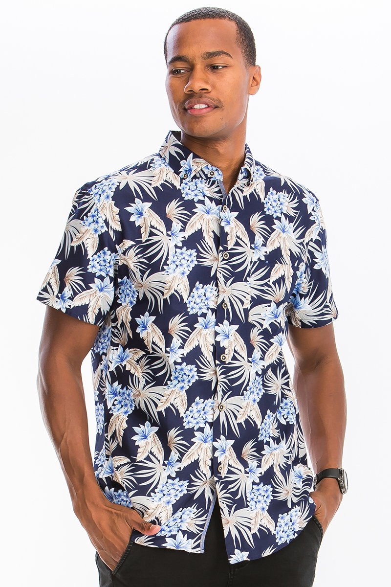 HAWAIIANISCHES BUTTON-DOWN-HEMD