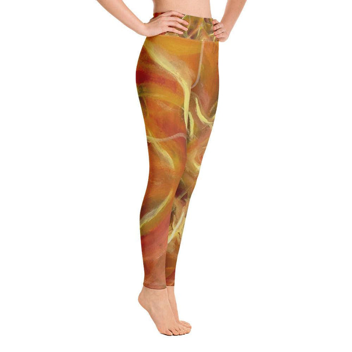 Yoga Leggings - Fire - By Ingrid and Kaori - Brand My Case