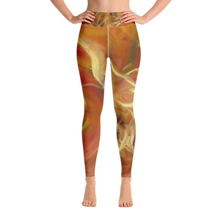 Yoga Leggings - Fire - By Ingrid and Kaori - Brand My Case